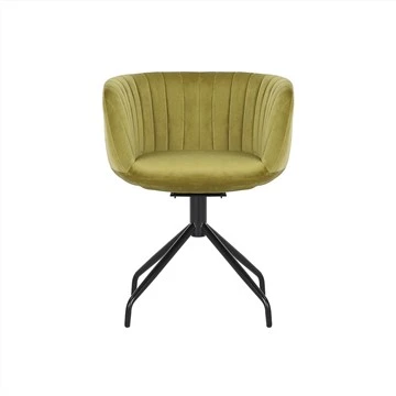 ফ্যাব্রিক কভার সঙ্গে Ergonomic সুইভেল অবসর চেয়ার
